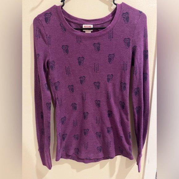 Mossimo Supply Co. Tops Mossimo Supply Owl Print Thermal Core Long